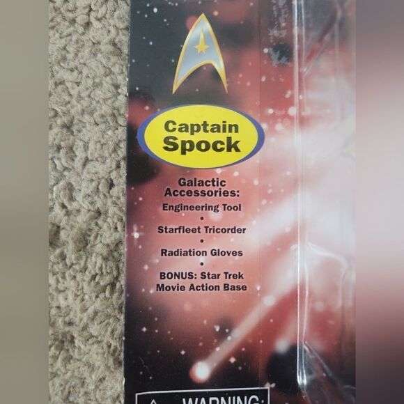 Star Trek Wrath of Khan Movie Captain Spock 5" Playmates Figure BRAND NEW SEALED - Picture 3 of 5